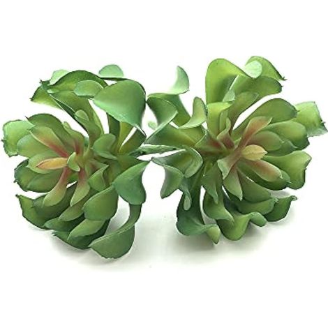 Lot de 2 plantes succulentes artificielles non en pot pour arrangements de bouquets de plantes succulentes artificielles à faire soi-même pour décoration de jardin, décoration d'intérieur (1/5)