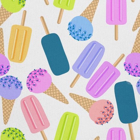 Telas decorativas para exteriores Oxford - estampado de helados coloridos (1/5)