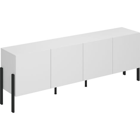 Mueble TV Etsore 100, Blanco, Número de puertas: 0, Número de cajones: 0, 200x70x40cm (1/5)