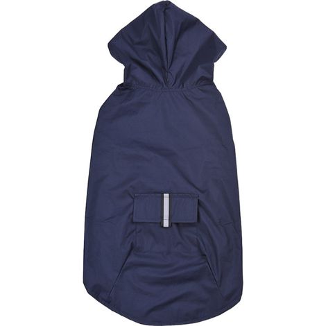 Impermeable reflectante para perros medianos y grandes con abertura para la correa. (1/5)