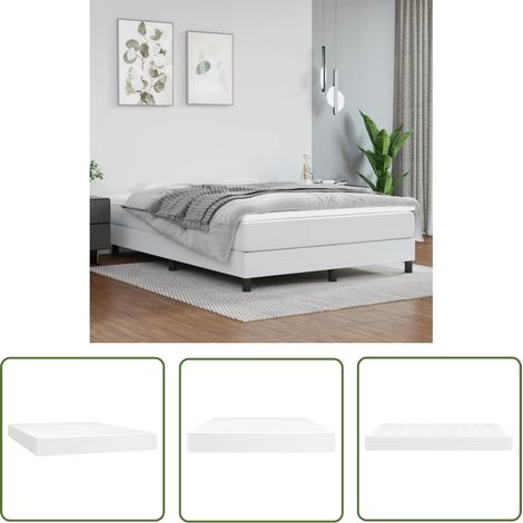 The Living Store Matelas de lit à ressorts ensachés Blanc 140x200x20 cm - Matelas - Matelas À Ressorts Ensachés - Matelas Blanc - Matelas Double - Literie (1/5)