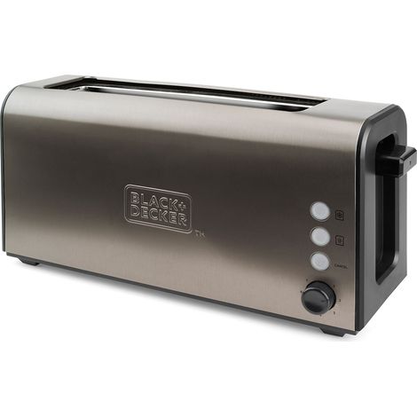 tostadora 1 ranura 1000w acero inoxidable - bxto1000e - black+decker - (1/5)