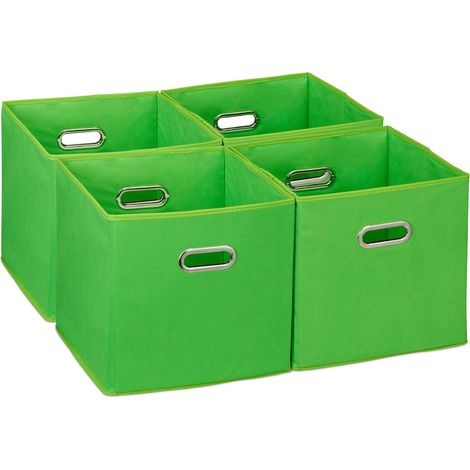 Cestas de almacenamiento plegables, juego de 4 - Cajas organizadoras
