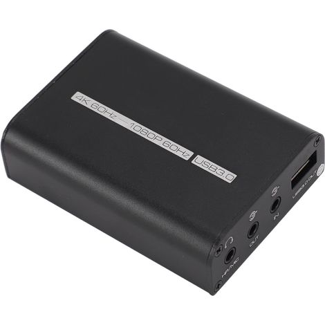 Carte d'acquisition audio et vidéo USB 3.0 4K HD avec interface multimédia et sortie en boucle pour enregistreur vidéo, caméra et PC.