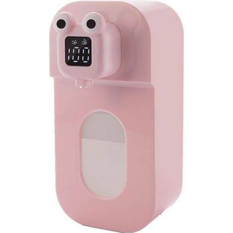 Distributeur de savon automatique 300ML Distributeur de savon mural Distributeur de savon en mousse électrique Salle de bain Cuisine Bureau École (Rose) (1/4)