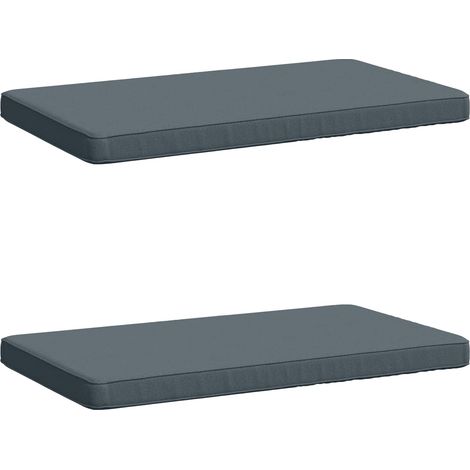 Coussins de banc 2 pièces VUGHT 2 pc 100 % polyester Bleu vidaXL