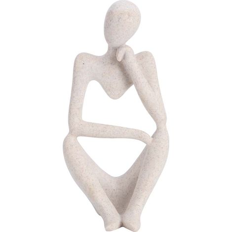 Thinking Figure Model Ornament Exquisite Hand Made Resin Figurines Craft Gift Home Decoration