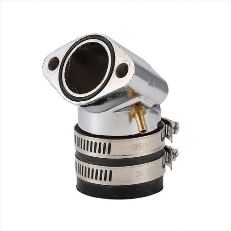 Adaptateur coudé en alliage d'aluminium pour carburateur de moteur de scooter GY6 150 cm3 Go (1/5)