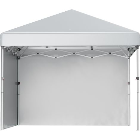 Tonnelle barnum de jardin pop-up pliant réglable en hauteur protection UV 30+ 2 parois latérales sac de transport inclus