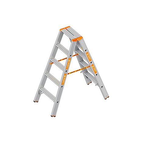 Escalera tipo tijera  acceso por ambos lados  2 x 5 peldaños
