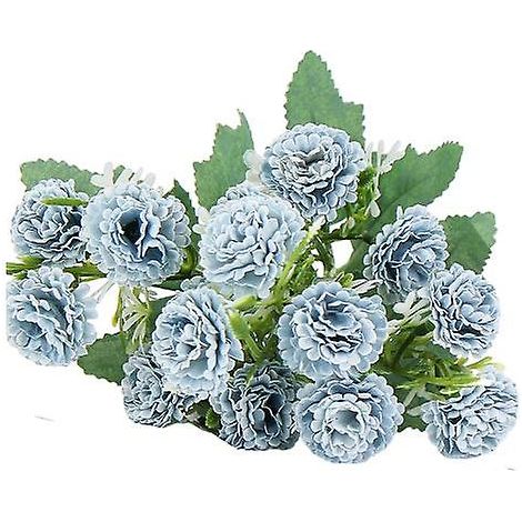 Bouquet de lilas artificiel réaliste, aux couleurs inaltérables, facile d'entretien et idéal pour la décoration intérieure.bleu (1/5)