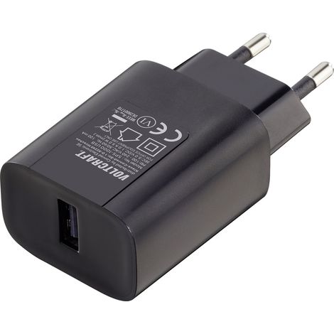 VOLTCRAFT SPS-1000 USB USB Ladegerät 5 W 1x USB-A Schwarz Innenbereich (1/2)