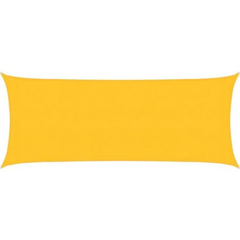 Voile d'ombrage, 160 g/m², jaune, 2 x 5 m, polyéthylène haute densité (1/5)