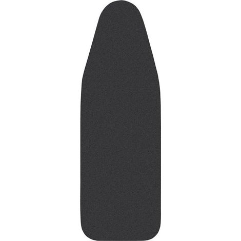 Housse de planche à repasser 148x55 cm, housse de planche à repasser très grande taille, surface en 100 % coton, rembourrage épais, facile à mettre et anti-brûlure, couleur noire (1/5)