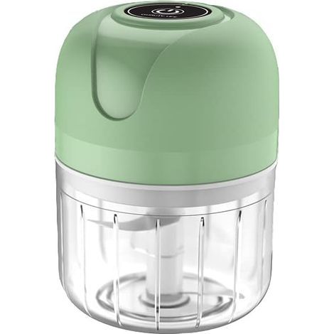LaBlanc - Hachoir Electrique Rechargeable USB,Mini Coupe Legumes 250 ml Mini Robot de Cuisine Hachoir de Cuisine Robot Mixeur,Idéal pour Oignons,Poivre,Légumes et Viande,3 Lames en Acier Inoxydable (1/5)