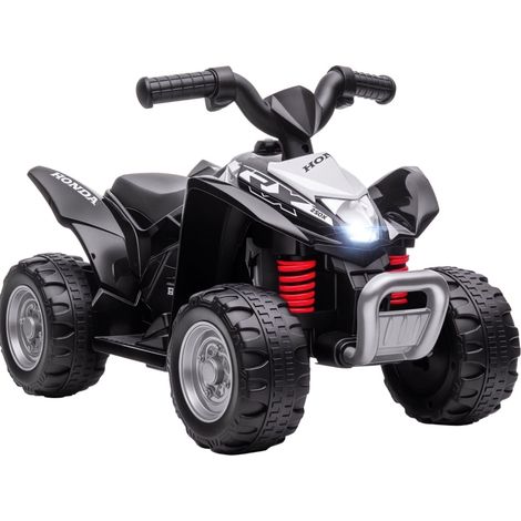 Quad eléctrico infantil negro 2,8 km/h con faro LED para 1,5-3 años (1/4)