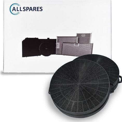 Filtro al carbone AllSpares (2 pezzi) per cappe aspiranti adatte a Bosch 00353121/353121 / DHZ5140 / DHZ5146, Siemens LZ51400 e Neff Z5115X0 (Ø210 mm) (1/5)