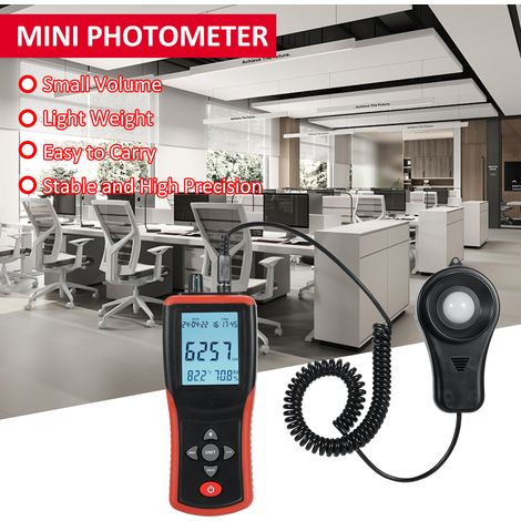 Luxmètre numérique 400,000 LCD, lumière de poche Lux/FC, testeur de mesure, luminomètre, capteur photomètre TL-603 (1/5)