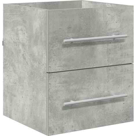 Sink cabinet Concrete Grey 38.5 x 41 x 48 cm Engineered Wood vidaXL