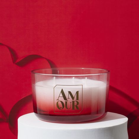 Bougie - THE CONCEPT FACTORY - Parfumée - 3 Mèches - Rouge