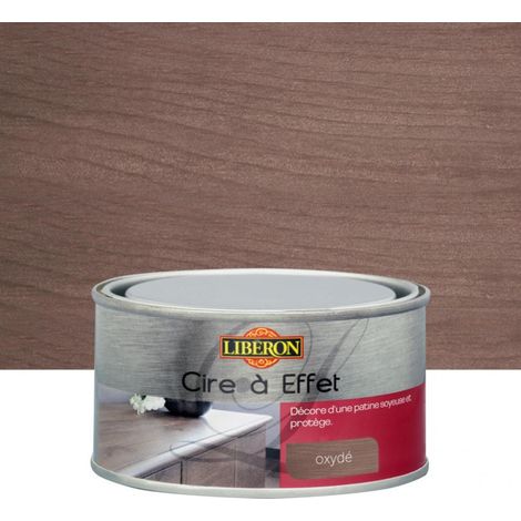 Cire à effet oxydé 0,25 L – Patine soyeuse avec reflets irisés – Résistante aux taches et aux traces de doigts – Compatible toutes essences de bois – Liberon (1/4)