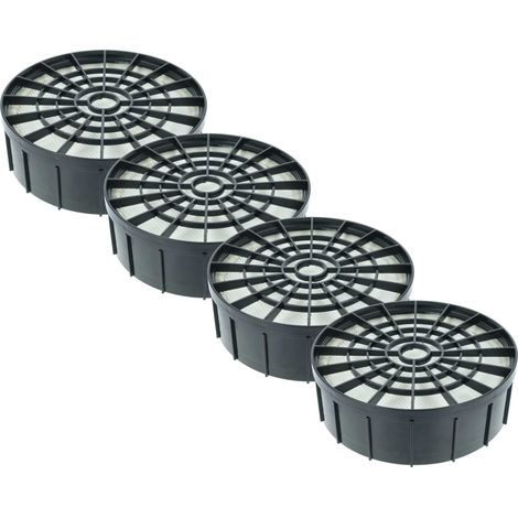 vhbw 4x filtro sostituisce Kärcher 2.889-293.0 per aspirapolvere - filtro HEPA nero / bianco