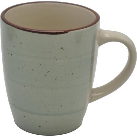 MAURY'S SPOT TAZZA IN CERAMICA DA 360 CC IN COLORE VERDE EFFETTO CEMENTO