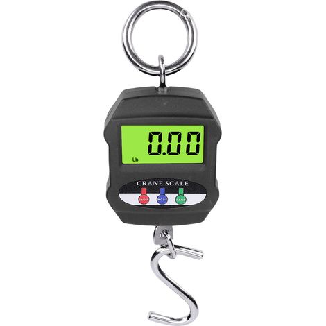 Balance suspendue numérique 660LB 300KG – Écran LCD rétroéclairé grue ferme pêche extérieur, mesure (1/5)