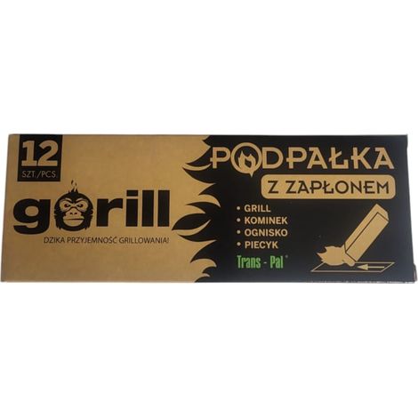 Allume-feu pour barbecue en laine de bois avec allumage Gorill, lot de 12. (1/3)