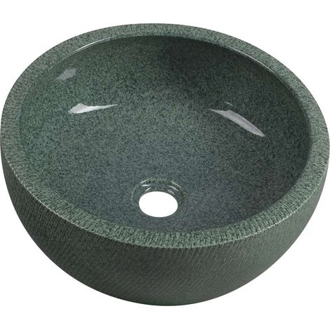 Sapho Priori - Lavabo in vetro, diametro 42 cm, verde PI013
