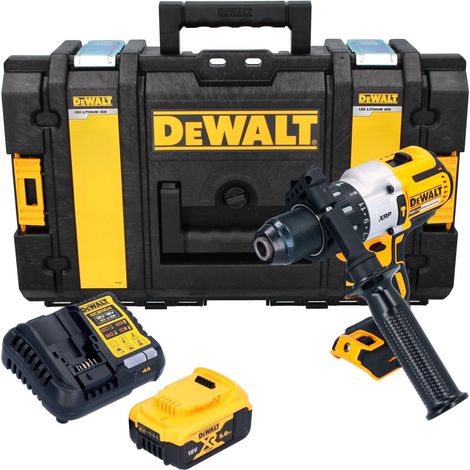 DeWalt DCD 996 P1 Akku Schlagbohrschrauber 18 V 95 Nm Brushless + 1x Akku 5,0 Ah + Ladegerät + Tough Box (1/4)