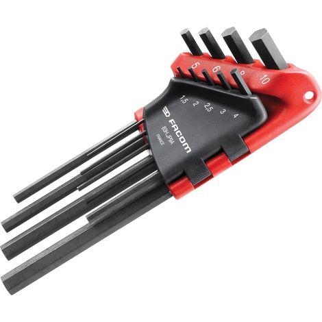 83H.Jp9A Hexagon Key Long Arm Set Of 9 Metric (1.5-10Mm)