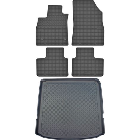 Renault Talisman Kombi desde mayo de 2016. Juego de alfombrillas de goma para coche + alfombrilla para maletero. (1/5)