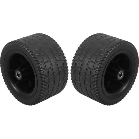 ruedas de goma negras para compresor (1/2)