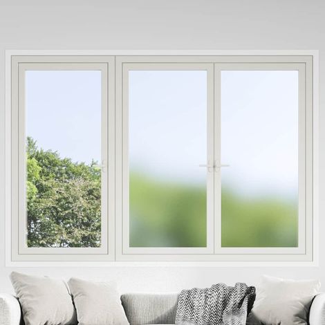 vidaXL Window Films 5 pcs Static Frosted Grey PVC (1/5)