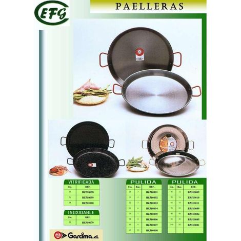 Paella Valenciana Inoxidable La Ideal 34 cm. GARCIMA