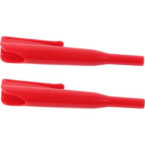 2 Pièces Cache-Marqueur à Clip Rouge pour Travail du Bois, Protège-Crayon à Long Bec pour Trous Profonds (1/5)