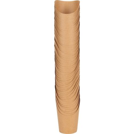50 Pièces Porte-Frites en Papier Kraft Imperméable, Boîte à Popcorn Résistante à l'Huile pour Fêtes et Livraison (1/5)