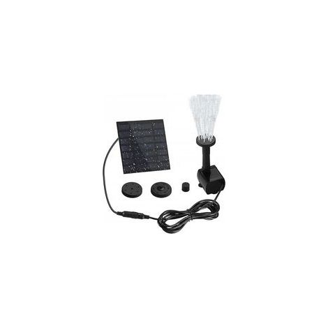 Fontaine solaire - Pompe solaire pour bain d'oiseaux - Fontaine solaire flottante sur pied avec panneau - Fontaine à eau solaire de 1,2 W pour décoration de jardin, étang et piscine (1/5)