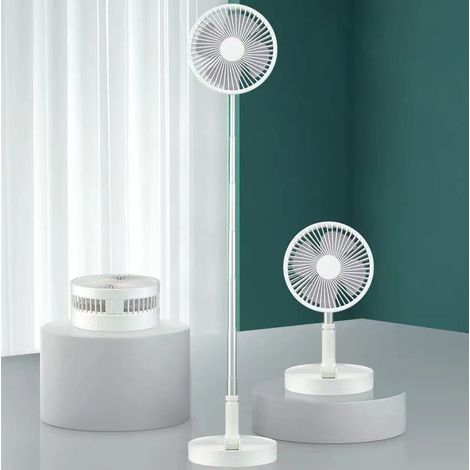 Quiet Fan with Remote Control ECO Mode Rechargeable 7200mAh 4 Speeds Timer Turbo Air Circulation Fan (1/5)