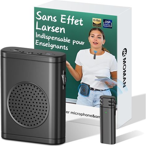 Amplificateur de Voix avec Micro Cravate sans Fil (1/5)