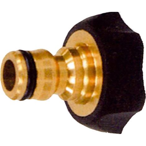 Hahnadapter mit Innengewinde 1/2 Messing und Gummi 6342 PLKBR612