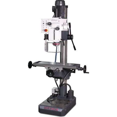 Perceuse-fraiseuse à colonne perçage jusqu'à ø32 mm CM4/M16 1,5 kW 400V table croisée avance de perçage Optidrill DH40CTPE