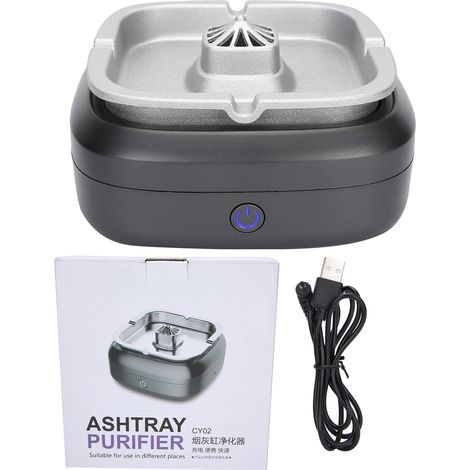 Purificateur d'air rechargeable pour fumée de cigarette - Éliminateur d'odeurs et cendrier innovant (1/5)
