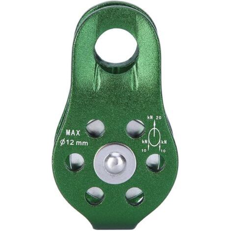 Roue De Poulie en Alliage D'aluminium À Corde Simple Et Pivotante Robuste Accessoire d'escalade pour Équipement De Sécurité d'escalade pour l'escalade