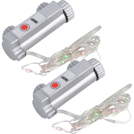 Lot de 2 éclairages LED étanches pour roues de vélo, feux de rayons, accessoires de sécurité (1/5)