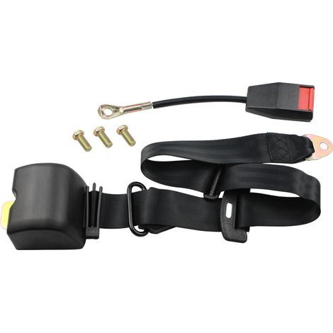 Ceinture de sécurité 3 points réglable – Enrouleur avec verrouillage automatique – Longueur 2.8m – Résistance à la traction 26700N – Installation facile (1/5)