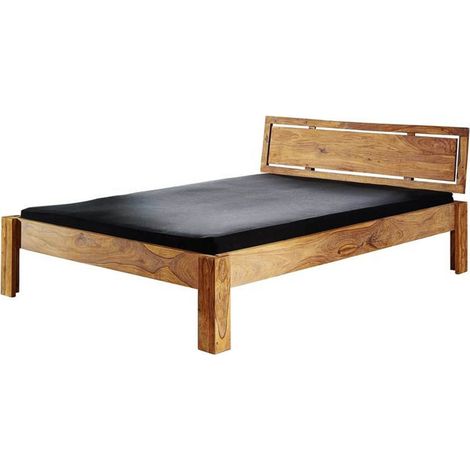 Bett Sheesham braun geölt 151x210x83 cm (BxTxH) zerlegt NATURE BROWN 520 (1/4)