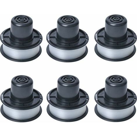 A6226 Bobine de fil compatible avec Black et Decker Auftipp Coupe-herbe automatique GL250 / GL310 / GL360 / GL360SB avec 6m ligne, 6-pack (1/5)