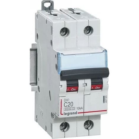 Legrand 407785 Circuit breaker DX3 6000 2P 20A curve C